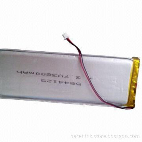 High Capacity, Rechargeable, 3.7V/3700mAh, 584425 Lithium Polymer Battery